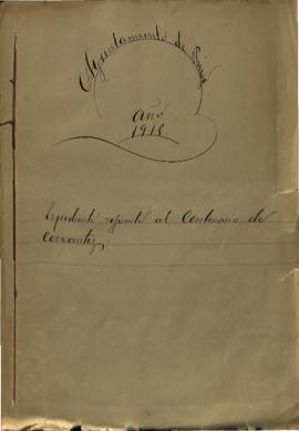 Expediente sobre el Centenario de Cervantes