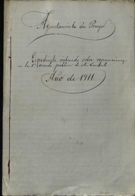 Expediente de reparaciones en la 1&ordf; escuela p&uacute;blica