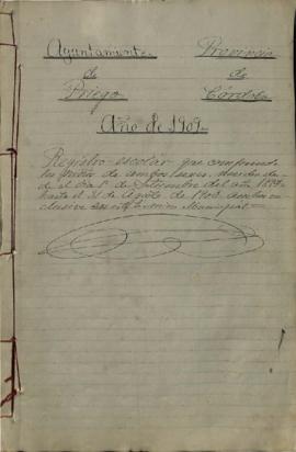 Registro escolar de ni&ntilde;os