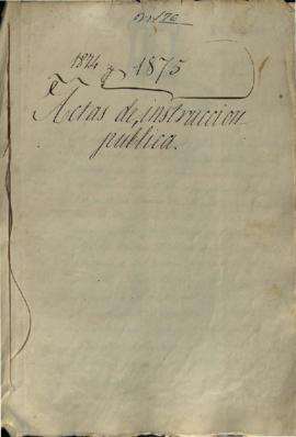 Libro de actas de la Comisi&oacute;n local de Instrucci&oacute;n Primaria