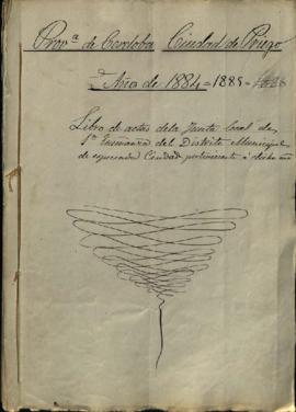Libro de actas de la Junta local de Primera Ense&ntilde;anza